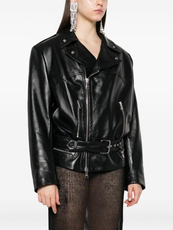 25FW 알레산드라리치 가죽 자켓 FABX4231 L46310900 Black - ALESSANDRA RICH