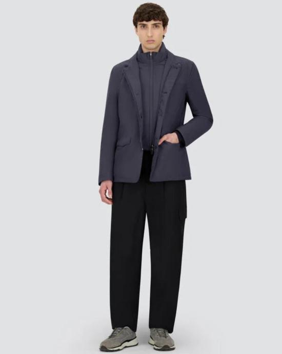 25FW 에르노 2 레이어 윈드스토퍼 이너 디테일 블레이저 PI001243U12840 9201 Blue - HERNO