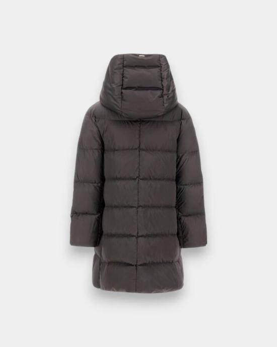 25FW 에르노 새틴 A-셰이프 재킷 PI1304D12170Z 9480 Anthracite - HERNO