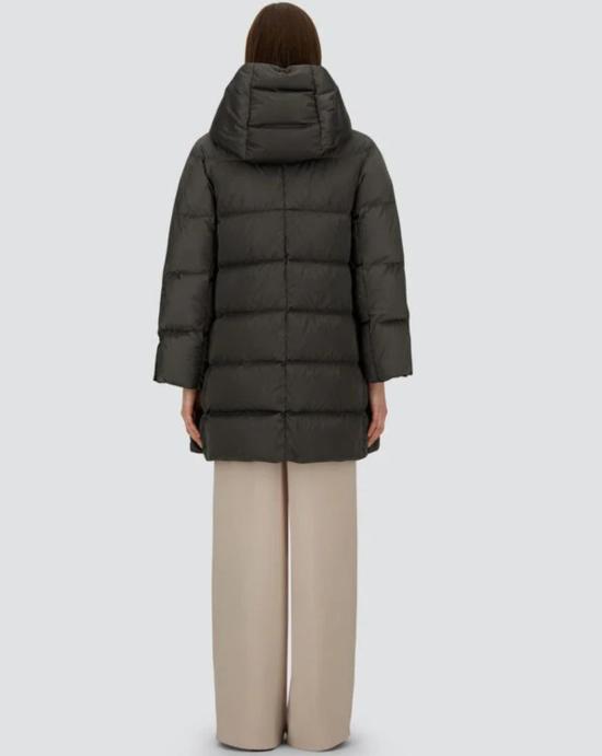 25FW 에르노 새틴 A-셰이프 재킷 PI1304D12170Z 9480 Anthracite - HERNO