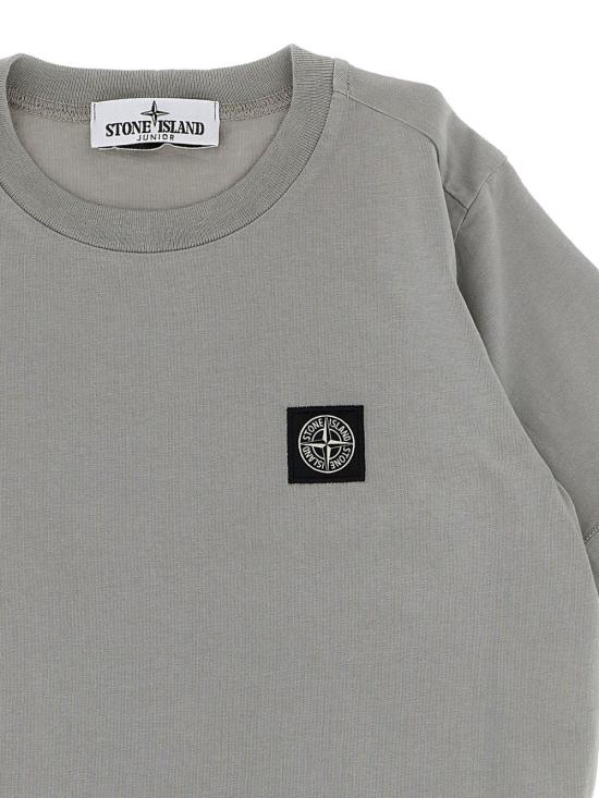 25FW [키즈] 스톤 아일랜드 티셔츠 2100002 S0047V0064 Grey - STONE ISLAND