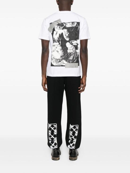 25FW 오프화이트 반팔 티셔츠 OMAA027F25JER00B 0110 White - OFF WHITE