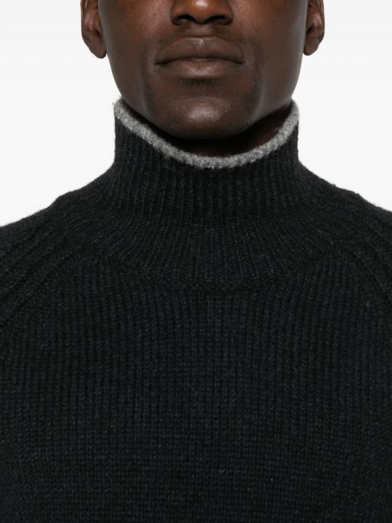 25FW 몽클레어 알파카 & 울 블렌드 터틀넥 스웨터 9F00003 M7751999 Black - MONCLER