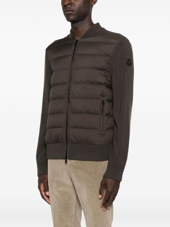 25FW 몽클레어 패딩 울 집업 가디건 9B00015 M1131243 Brown - MONCLER