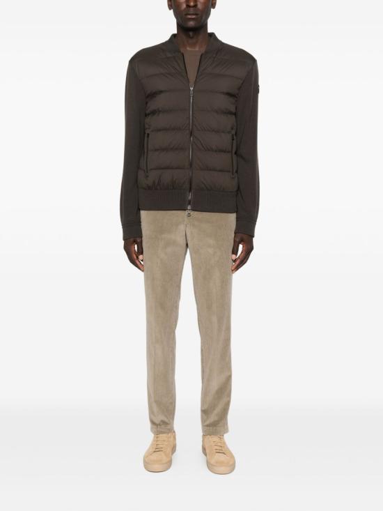 25FW 몽클레어 패딩 울 집업 가디건 9B00015 M1131243 Brown - MONCLER