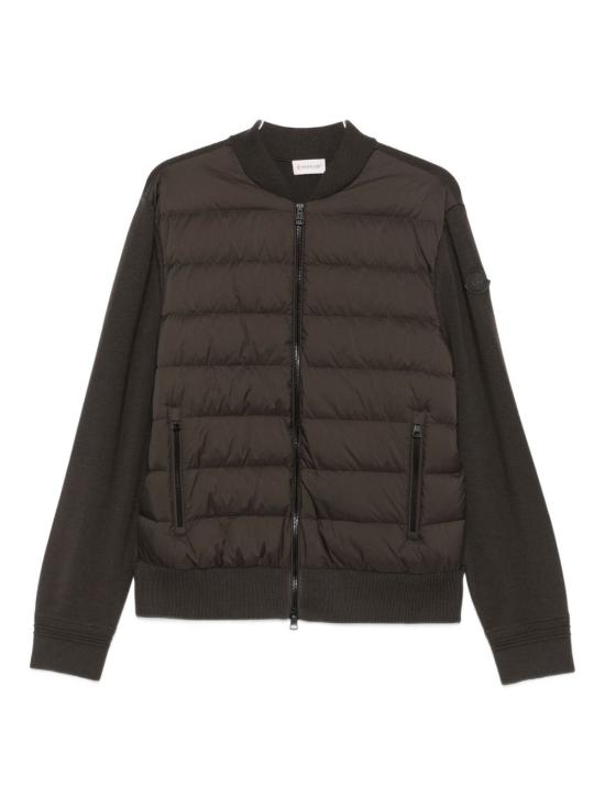 25FW 몽클레어 패딩 울 집업 가디건 9B00015 M1131243 Brown