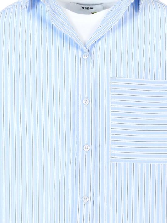 25FW [키즈] 엠에스지엠 셔츠 F5MSJGSI116 MS053 Clear Blue - MSGM