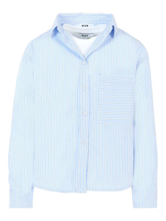 25FW [키즈] 엠에스지엠 셔츠 F5MSJGSI116 MS053 Clear Blue