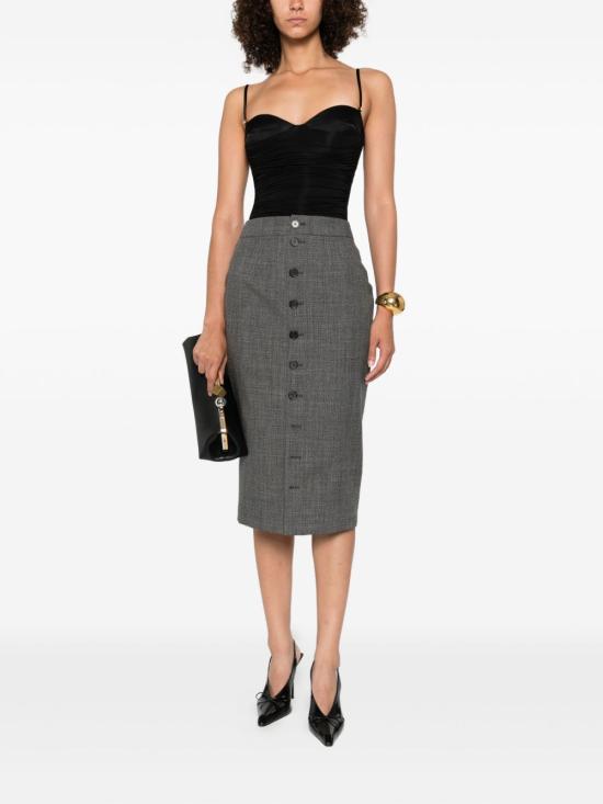 25FW 엘리자베타프랜치 바디수트 티셔츠 BO00456E2 110 Black - ELISABETTA FRANCHI