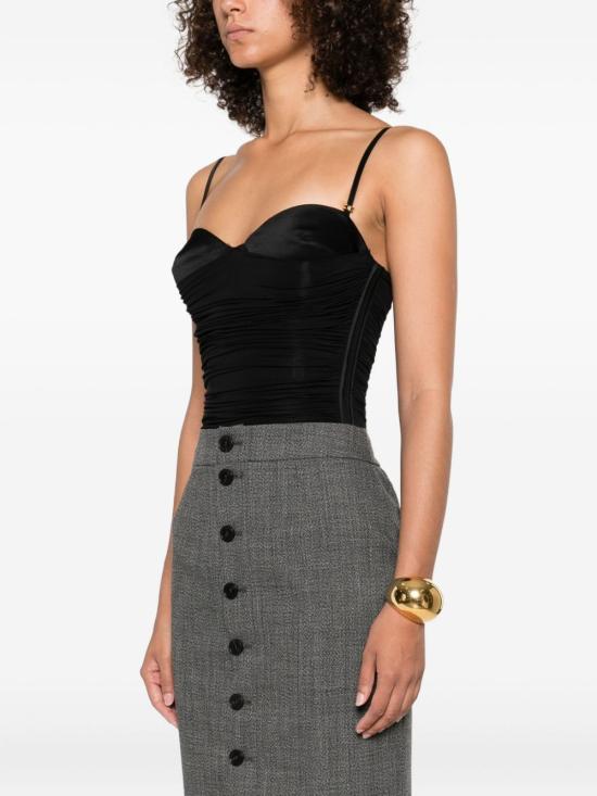 25FW 엘리자베타프랜치 바디수트 티셔츠 BO00456E2 110 Black - ELISABETTA FRANCHI