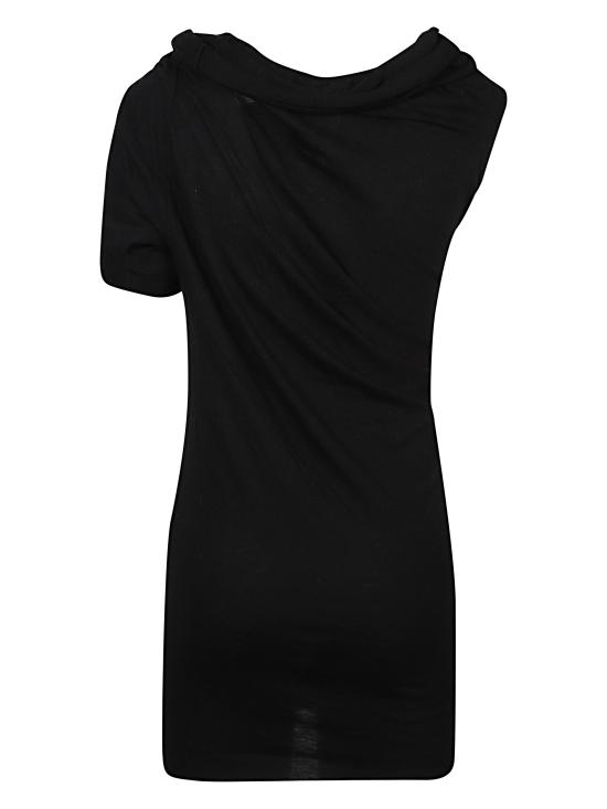 25FW 릭 오웬스 반팔 티셔츠 RP02E4110 JR09 Black - RICK OWENS