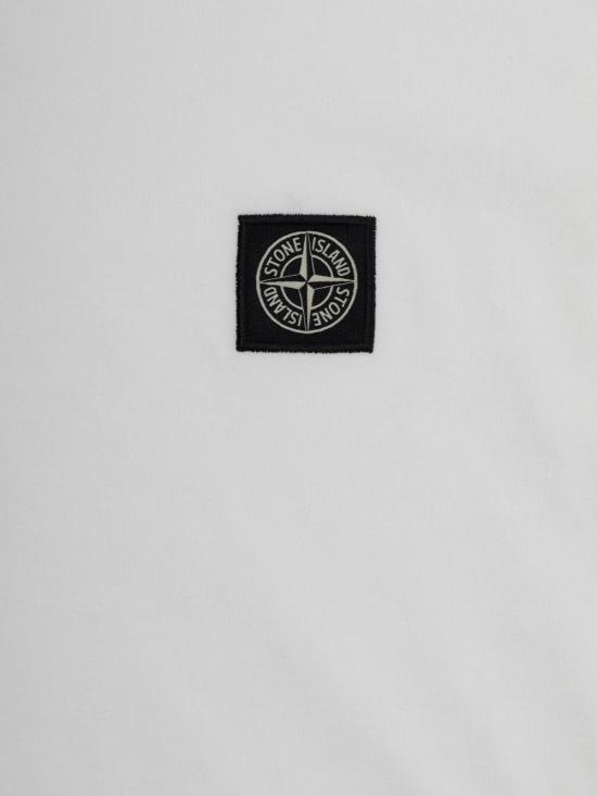 25FW [키즈] 스톤 아일랜드 티셔츠 2100002 S0047V0099 White - STONE ISLAND