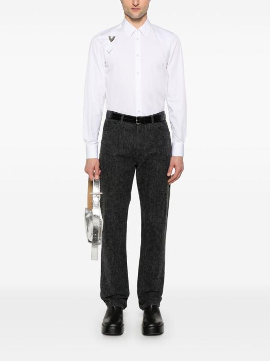 25SS 알렉산더 맥퀸 긴팔 셔츠 814641 QNAAX9000 White - ALEXANDER MCQUEEN