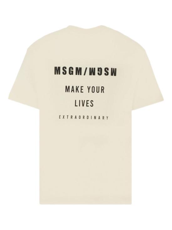 25FW [키즈] 엠에스지엠 티셔츠 F5MSJBTH215 013 White - MSGM