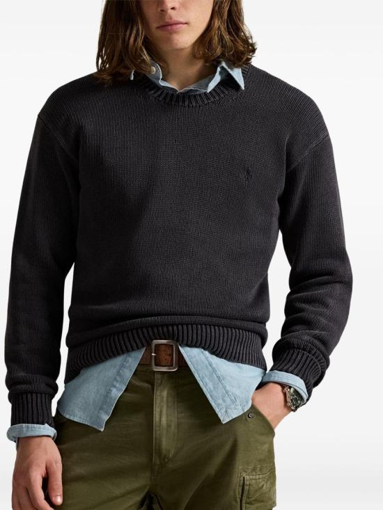 25FW 폴로 랄프로렌 스웨터 710981614 001 Black - POLO RALPH LAUREN