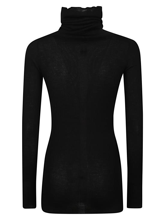 25FW 릭 오웬스 터틀넥 RP02E4614 RIBM09 Black - RICK OWENS