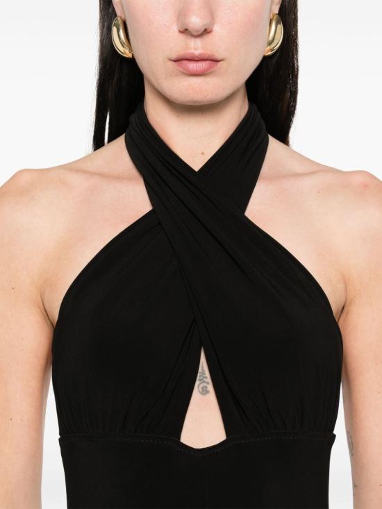 25FW 노마카말리 점프수트 KK225JPLQ38001 BLACK Black - NORMA KAMALI