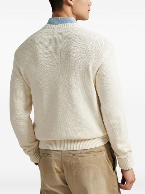 25FW 폴로 랄프로렌 스웨터 710981614 006 White - POLO RALPH LAUREN