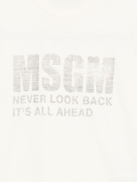 25FW [키즈] 엠에스지엠 티셔츠 F5MSJUTH087 013 White - MSGM