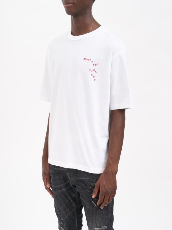 25FW 디스퀘어드2 반팔 티셔츠 MS74GD1444D20020100 White - DSQUARED2