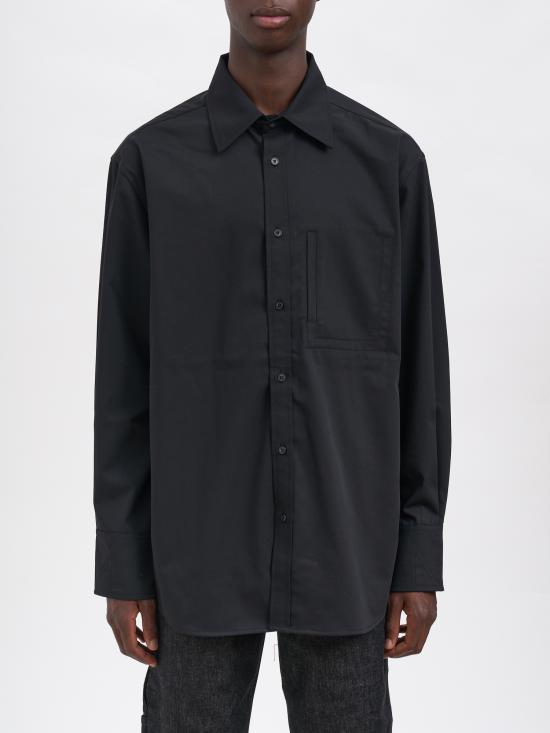 25FW 엔타이어 스튜디오 긴팔 셔츠 MESUW252031BL Black