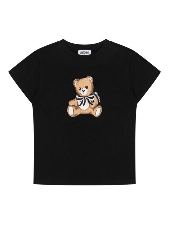 25FW [키즈] 모스키노 티셔츠 HCM06K LBA1160100 Black