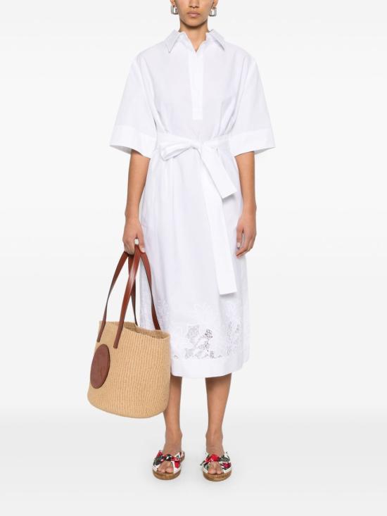 25SS 파로쉬 미디 원피스 D726020 CIOCCOLATO001 White - PAROSH