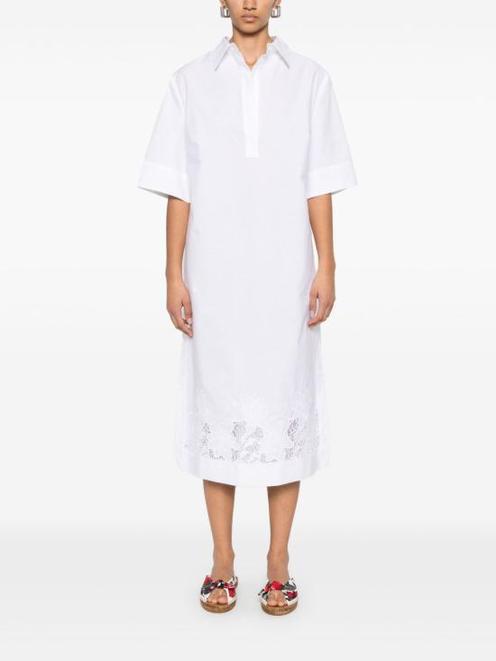 25SS 파로쉬 미디 원피스 D726020 CIOCCOLATO001 White - PAROSH