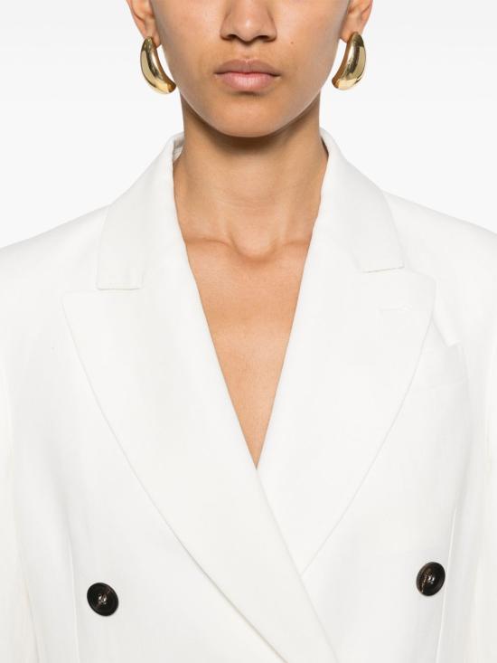 25SS 브루넬로 쿠치넬리 수트 자켓 MH1267040 C600 White - BRUNELLO CUCINELLI