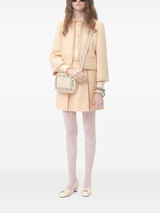 25SS 발렌티노 가라바니 미디 스커트 6B0RADF5 1CFET5 Beige - VALENTINO GARAVANI