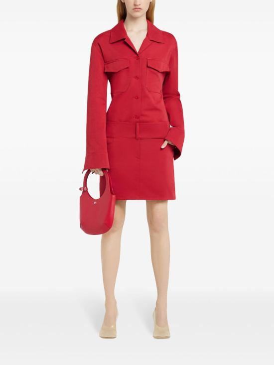 25SS 쿠레쥬 미디 스커트 125CJU218 PL01784015 Red - COURREGES