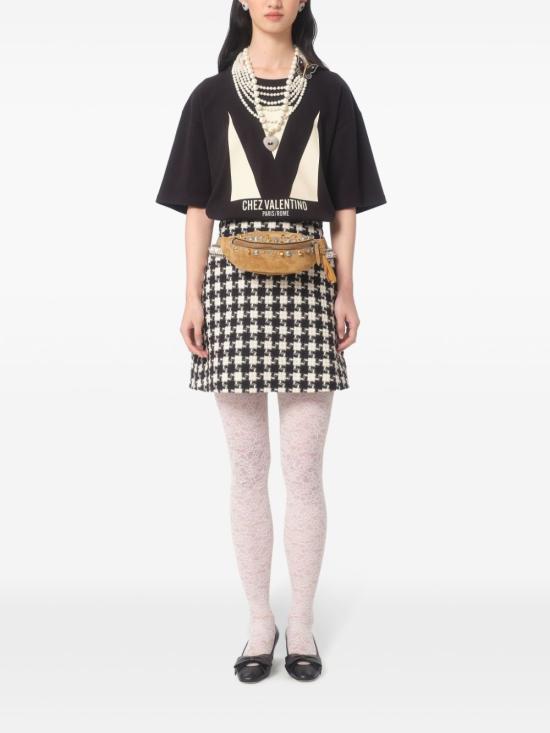 25SS 발렌티노 가라바니 반팔 티셔츠 6B3MG24H 95W0NO Black - VALENTINO GARAVANI