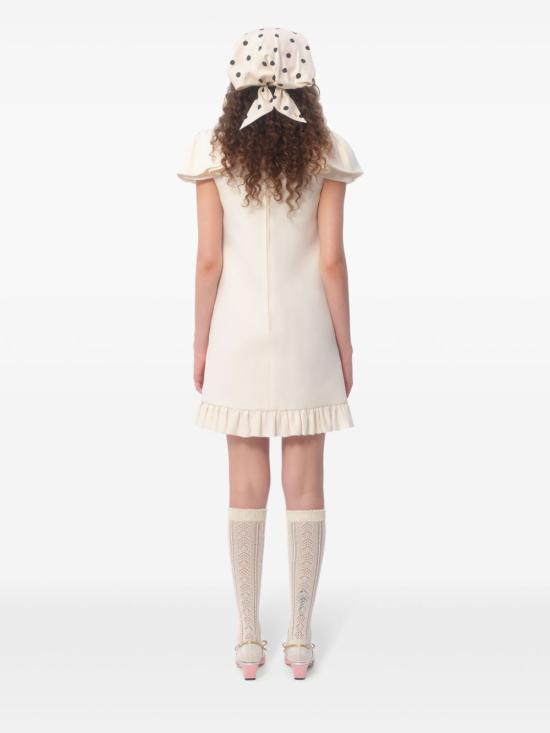 25SS 발렌티노 가라바니 미디 원피스 6B3VAEQ0 1CFA03 Ivory - VALENTINO GARAVANI