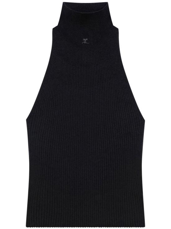 25SS 쿠레쥬 민소매 티셔츠 125MTO384 FI00499999 Black