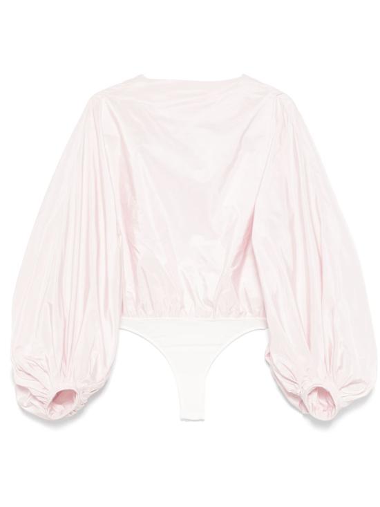 25SS 알라이아 바디수트 티셔츠 AA9H1162W039A 416 Pink