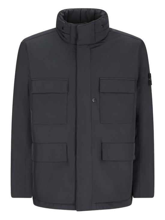 25FW 스톤 아일랜드 컴퍼스 배지 필그 자켓 4100049 S0026V0029 Black