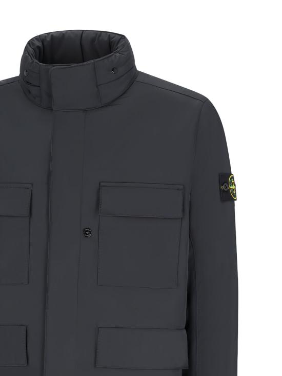 25FW 스톤 아일랜드 컴퍼스 배지 필그 자켓 4100049 S0026V0029 Black - STONE ISLAND