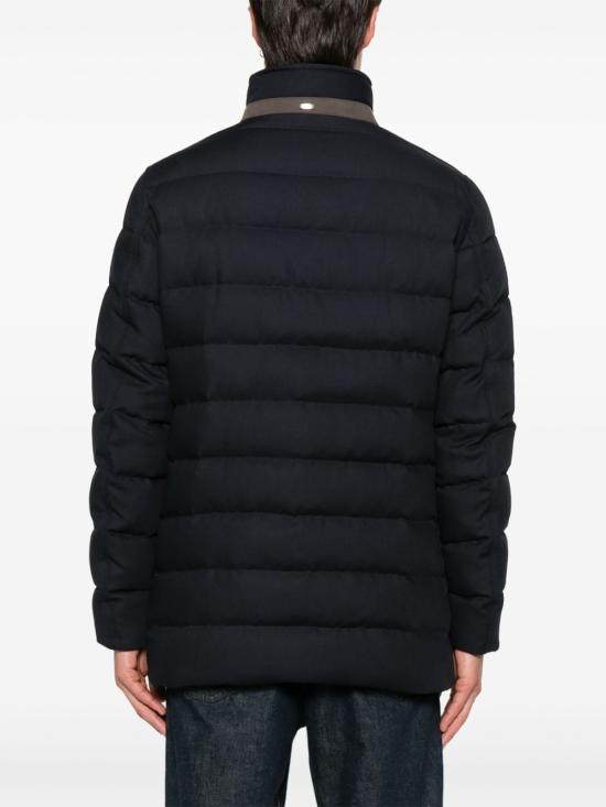 25FW 에르노 노퍽 울 혼방 피코트 PI001271U 332789200 Blue - HERNO