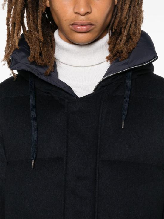 25FW 에르노 숏패딩 PI001143U 380879200 Blue - HERNO