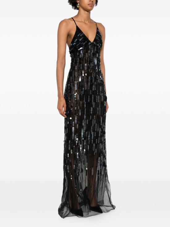 25FW 엘리자베타프랜치 미디 원피스 ABR2357E2 110 Black - ELISABETTA FRANCHI