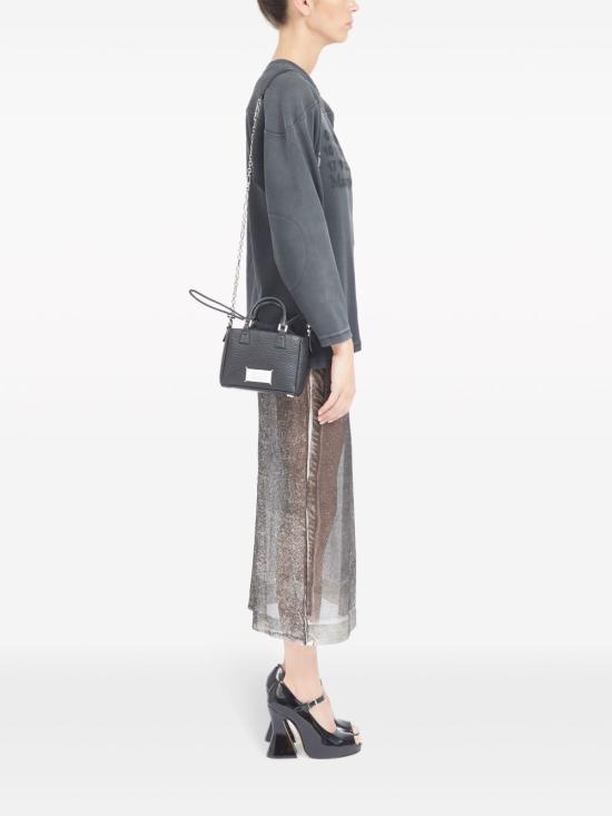 25FW 마르지엘라 5AC 호라이즌탈 토트  SB1WG0046 P4348T8013 Black - MAISON MARGIELA