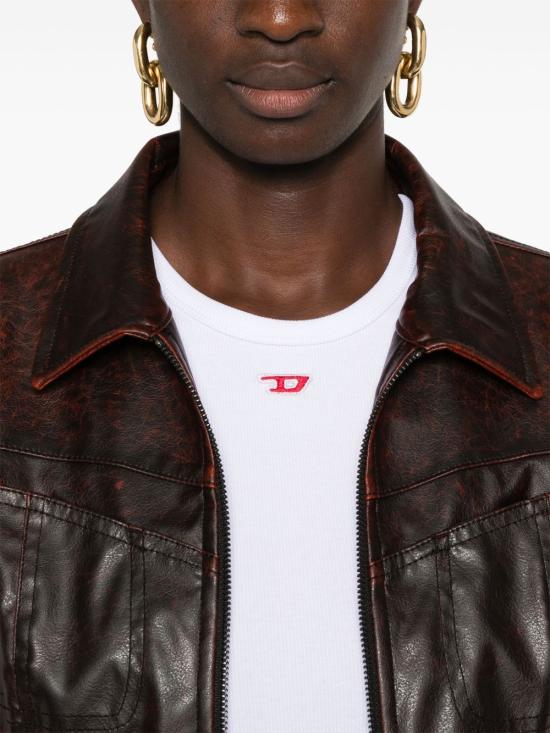 25FW 디젤 반팔 티셔츠 A14961 0EJAI100 White - DIESEL