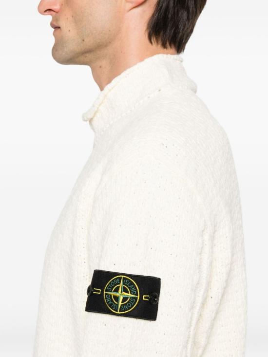 25FW 스톤 아일랜드 스웨터 5100019S 00N5V0093 White - STONE ISLAND
