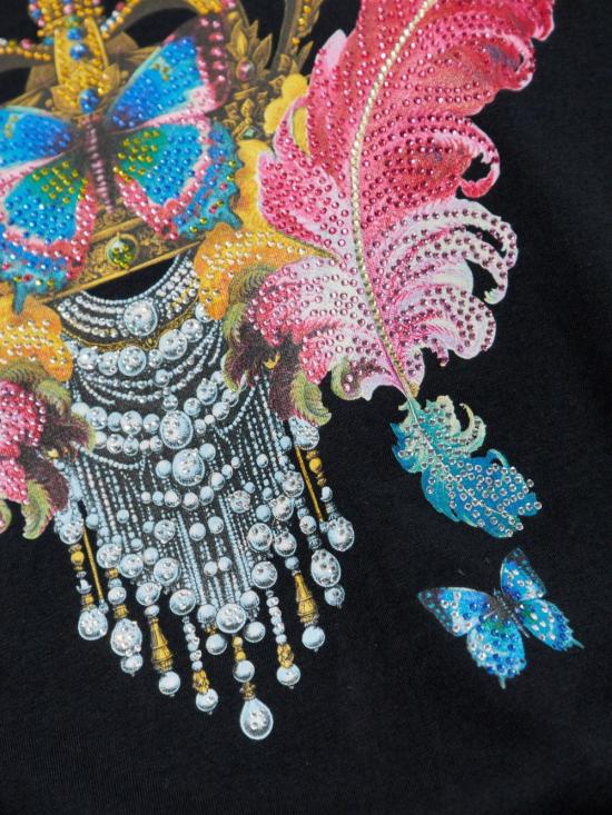 25FW 베르사체 반팔 티셔츠 79HAHE02CJ00E 899 Black - VERSACE