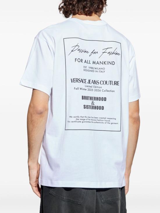 25FW 베르사체 반팔 티셔츠 79GAHE10CJ00E 003 White - VERSACE