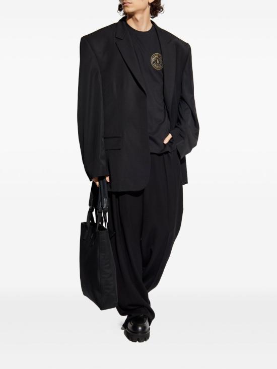 25FW 베르사체 반팔 티셔츠 79GAHT00CJ00T G89 Black - VERSACE