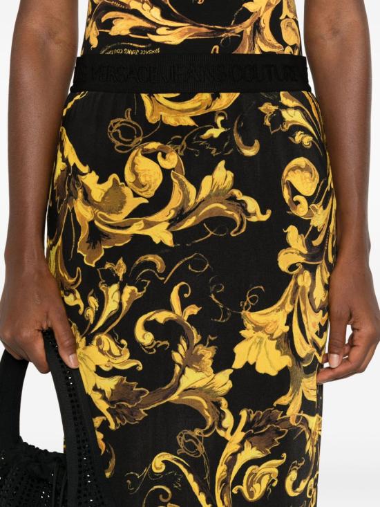 25FW 베르사체 숏 스커트 79HAE806JS500 G89 Black - VERSACE