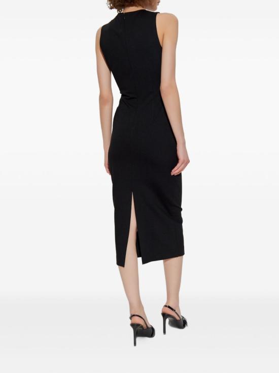 25FW 베르사체 미디 원피스 79HAO908J0092 899 Black - VERSACE