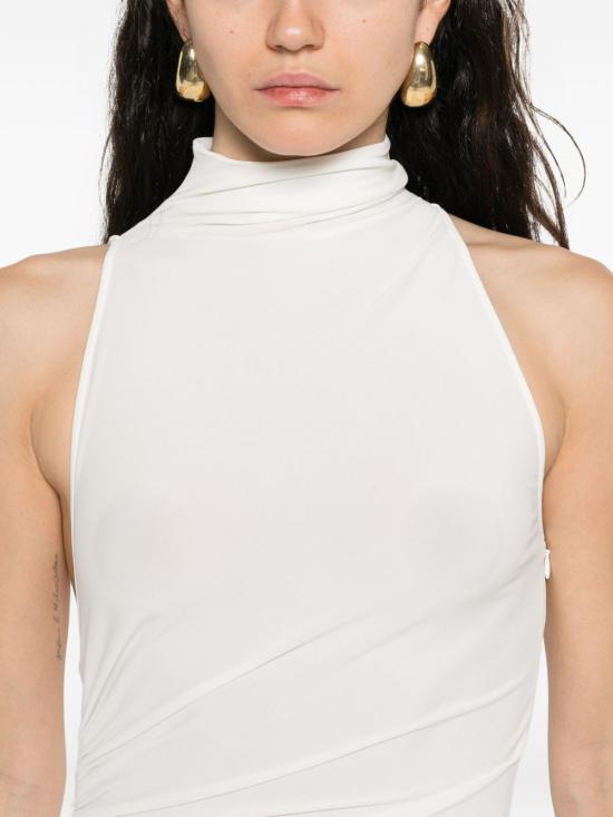 25FW 자크뮈스 미디 원피스 DRW00722AW00211 100 White - JACQUEMUS