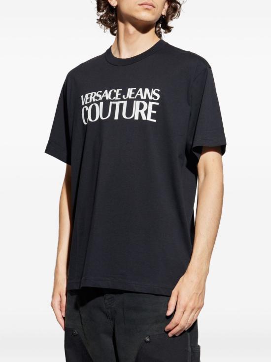 25FW 베르사체 반팔 티셔츠 79GAHE05CJ00E 899 Black - VERSACE